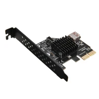 pohiks 1pc high speed usb3 1 front type e expansion card durable pci e usb adapter raiser cards for motherboard