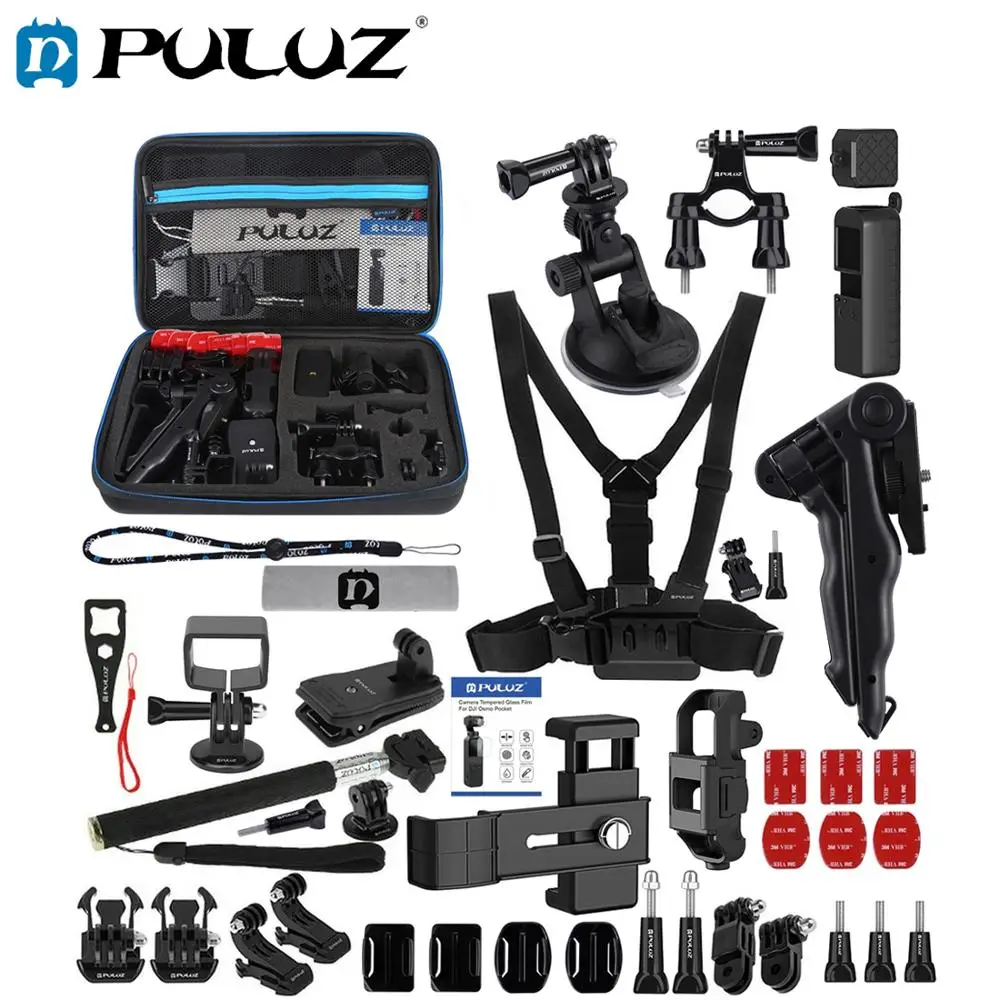 

PULUZ 43 в 1 аксессуары Полный Окончательный комбо наборы для DJI Osmo карман с EVA чехол