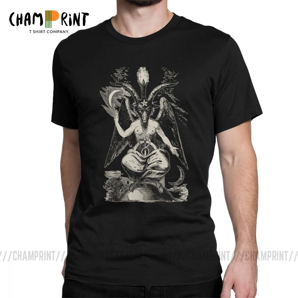 Женская футболка Sigil Of Baphomet Классическая с круглым вырезом и коротким рукавом 100%