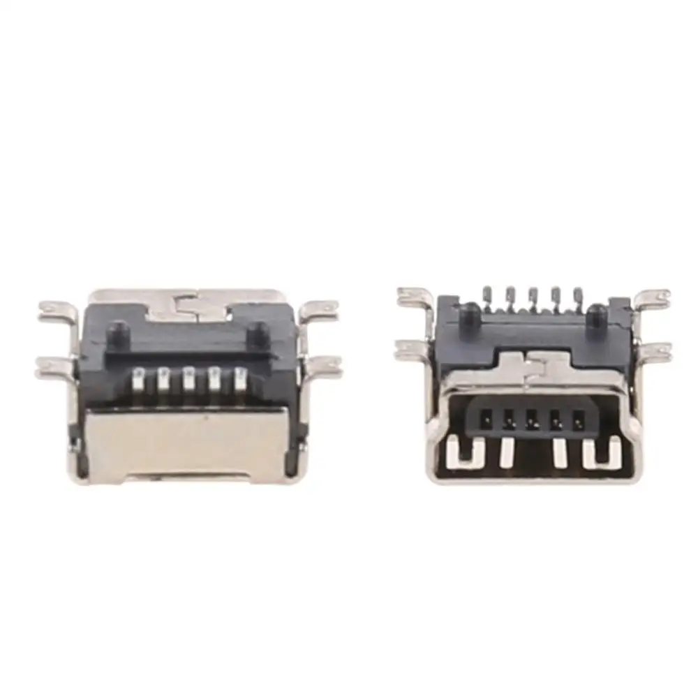 10 шт. мини USB Тип B 5-контактный гнездовой разъем для зарядки мобильного телефона