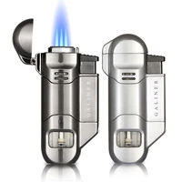 galiner cigar jet lighter with cigar punch professional smoking accessories windproof lighter turbo torch