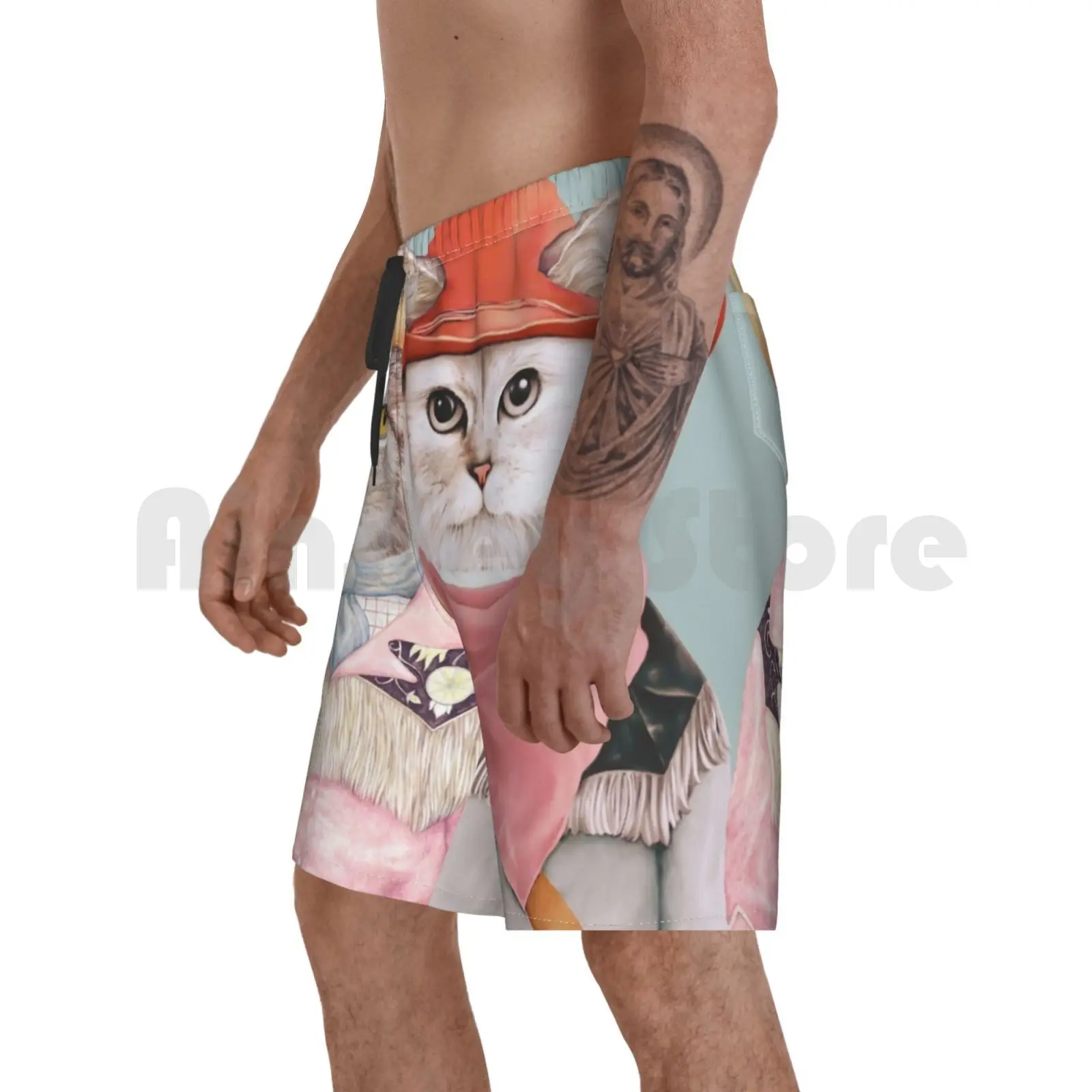 

Beach Shorts Cowboy Cats Cats Cowboys Rodeo Animals Two Cats Animal Couple Couple