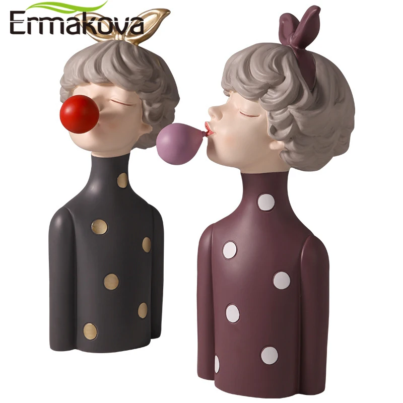 ERMAKOVA скандинавские пузырьки девушка статуя абстрактная скульптура Смола