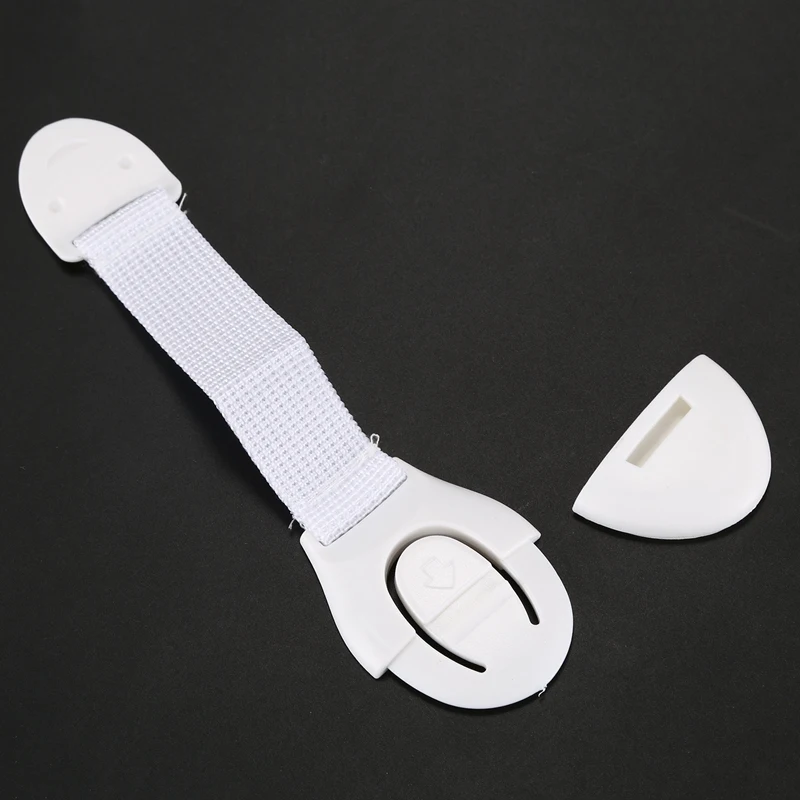 

Cabinet Door Drawers Refrigerator Toilet Plastic Safety Lock For Child Kid Baby, White