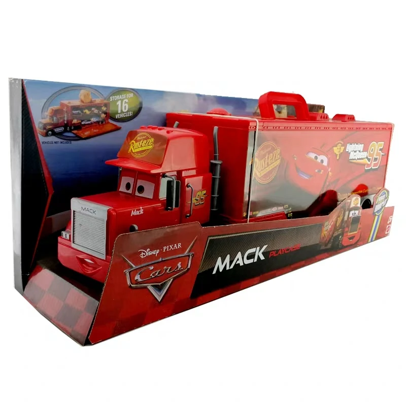 

51cmGenuine Disney Pixar 2 3 Movie Car Story Super Large McQueen 95 Diecast Container Transporter Model Simulation kids Gift Boy