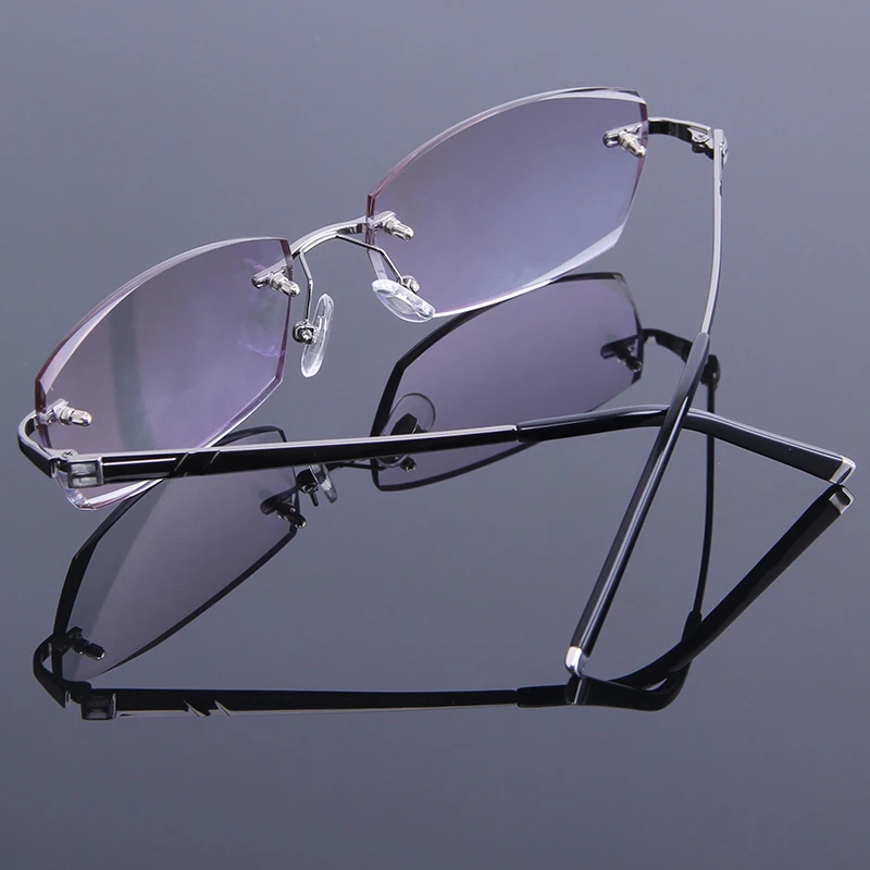 Мужские оправы без металлические очки по рецепту алмазная обрезка оптические