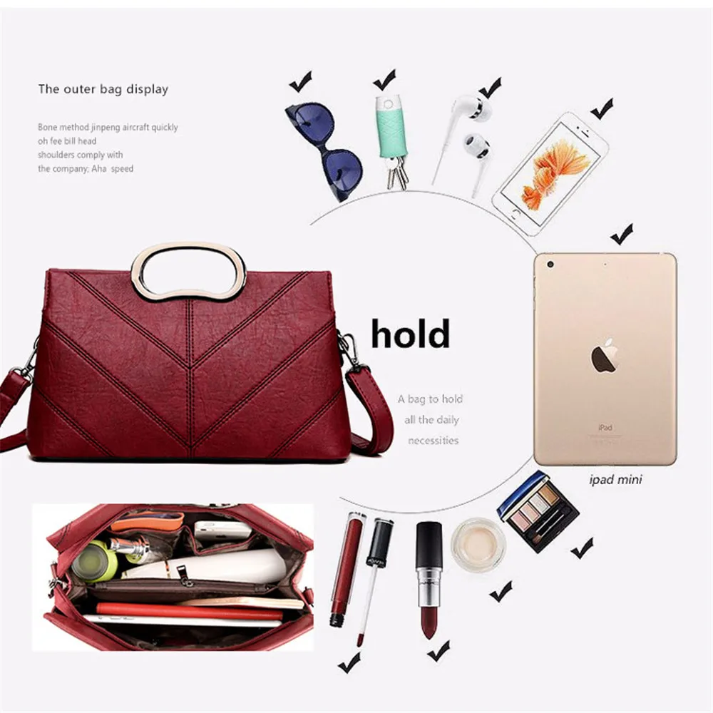 Роскошные сумки 2019 женские Дизайнерская кожаная сумка женская мессенджер модная