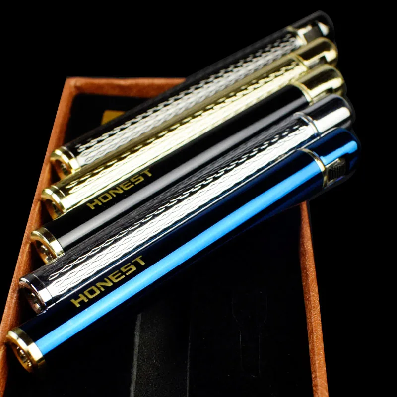 HONEST Creative Handy Зажигалка для сигарет форма кремневое колесо бутан многоразовая