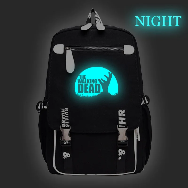 Рюкзак с крыльями ходячих мертвецов сумка для книг школьная дорожная ноутбука