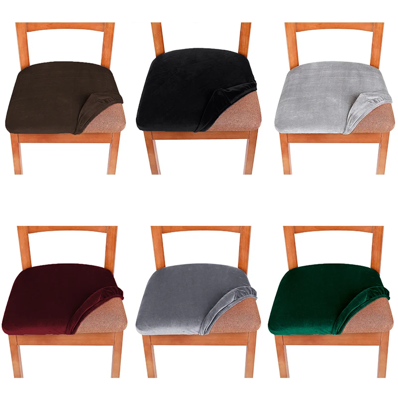 1 шт. растягивающийся бархатный тканевый чехол на стулья с веревочками чехлы для