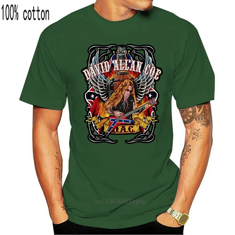 

David Allan Coe Black T Shirt Mens Unisex Music S-3Xl Tee Music Outlaw Country Oversized Tee Shirt