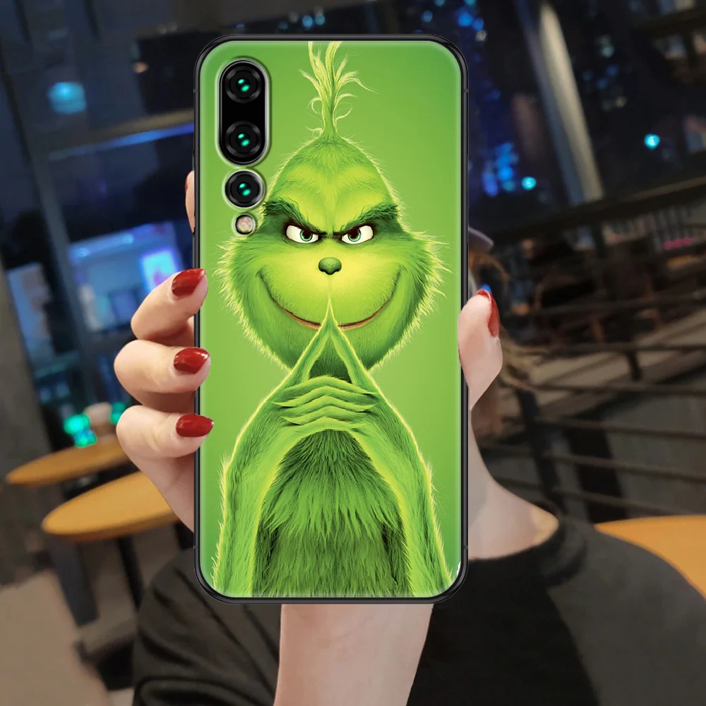 Зеленый чехол для телефона с рисунком монстра Huawei P Mate Y3 Y9 10 20 30 40 Smart Z Pro Lite 2017 2019