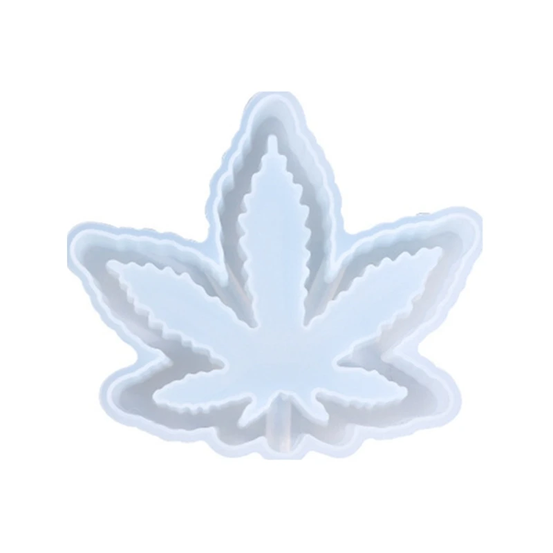 

Crystal Epoxy Resin Mold Maple Leaf Ashtray Casting Silicone Mould DIY Crafts Soap Plaster Jewelry Making Tool 87HB