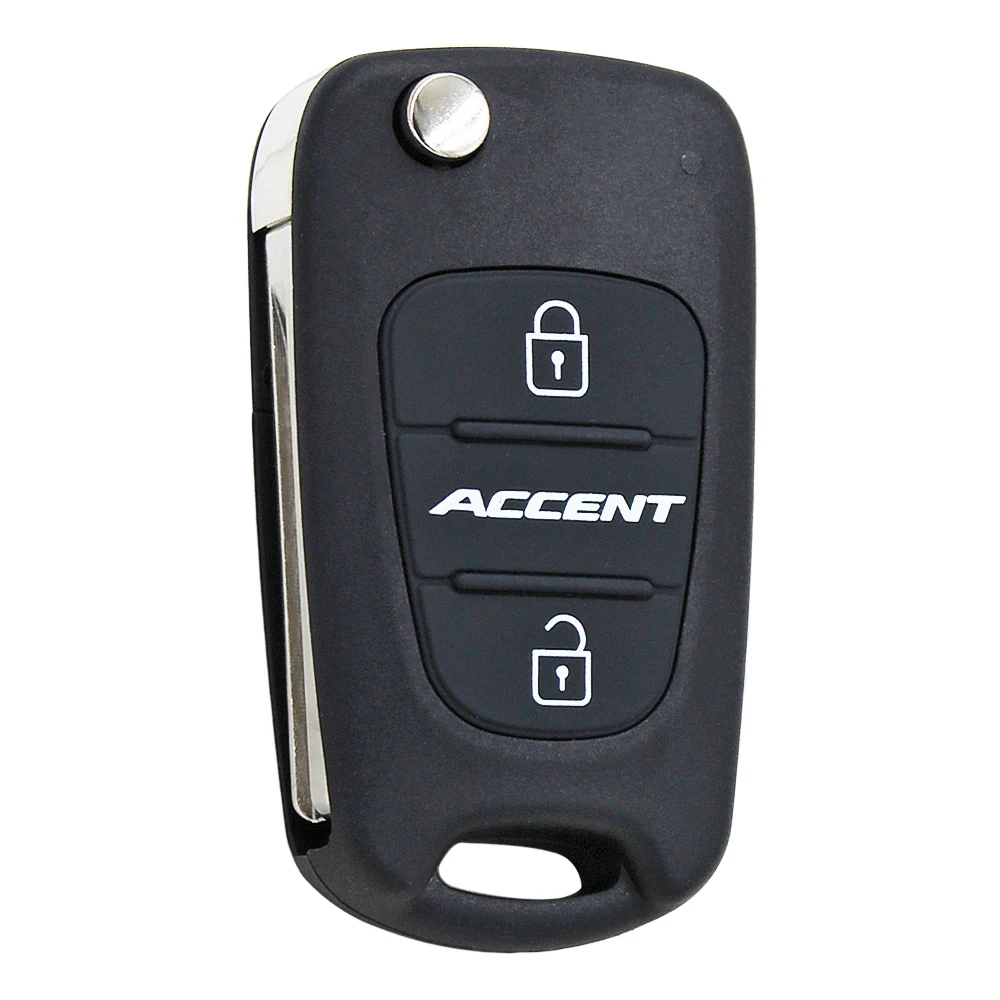 3 кнопки Складной Дистанционный Автомобильный ключ чехол Корпус для Hyundai Accent Verna