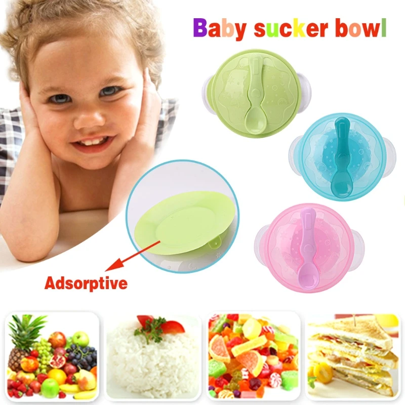 

1 Set Vogue Baby Kids Children Suction Cup Slip-resistant Tableware Sucker Bowl