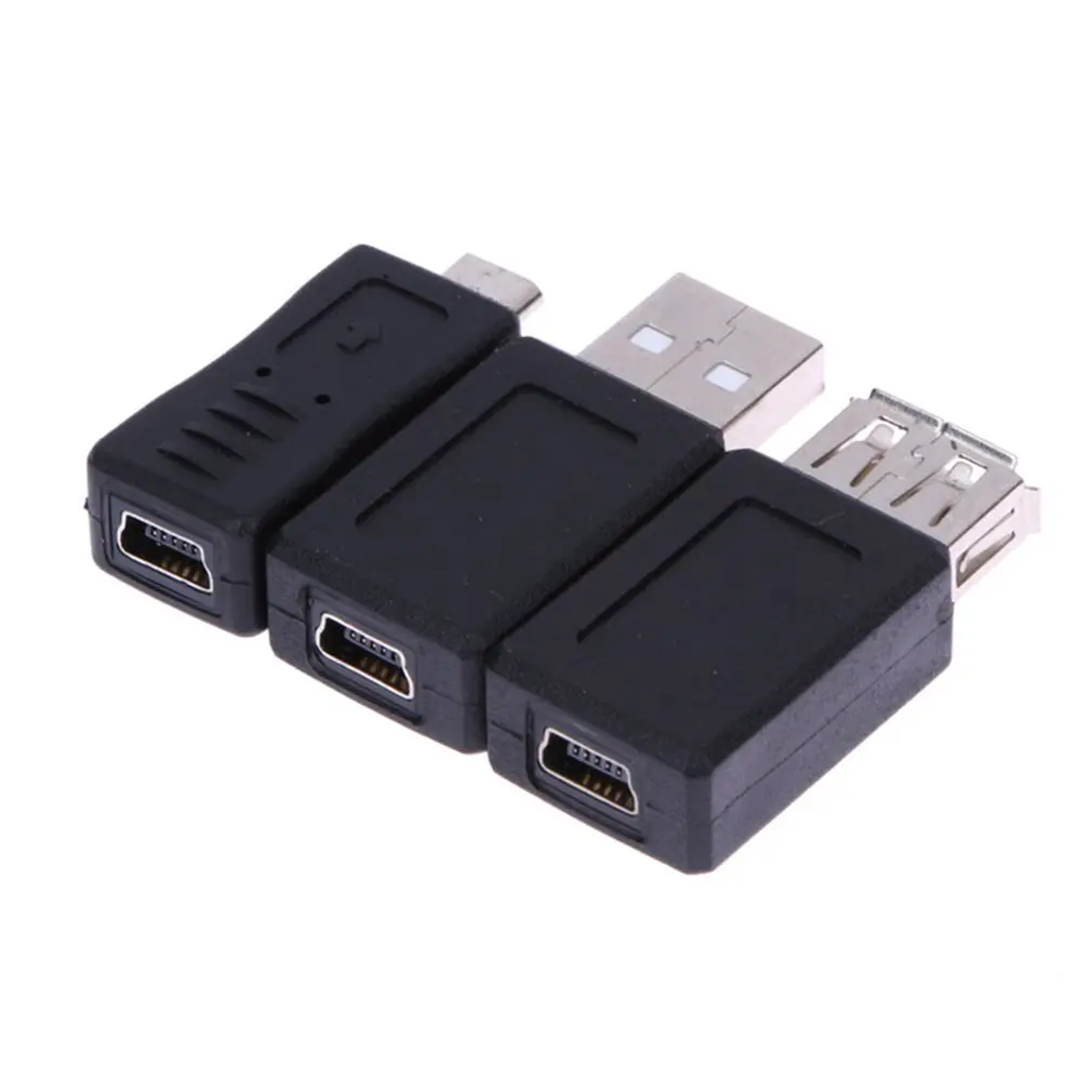 10 шт OTG USB Мужской к женскому микро-usb; мини адаптер-преобразователь