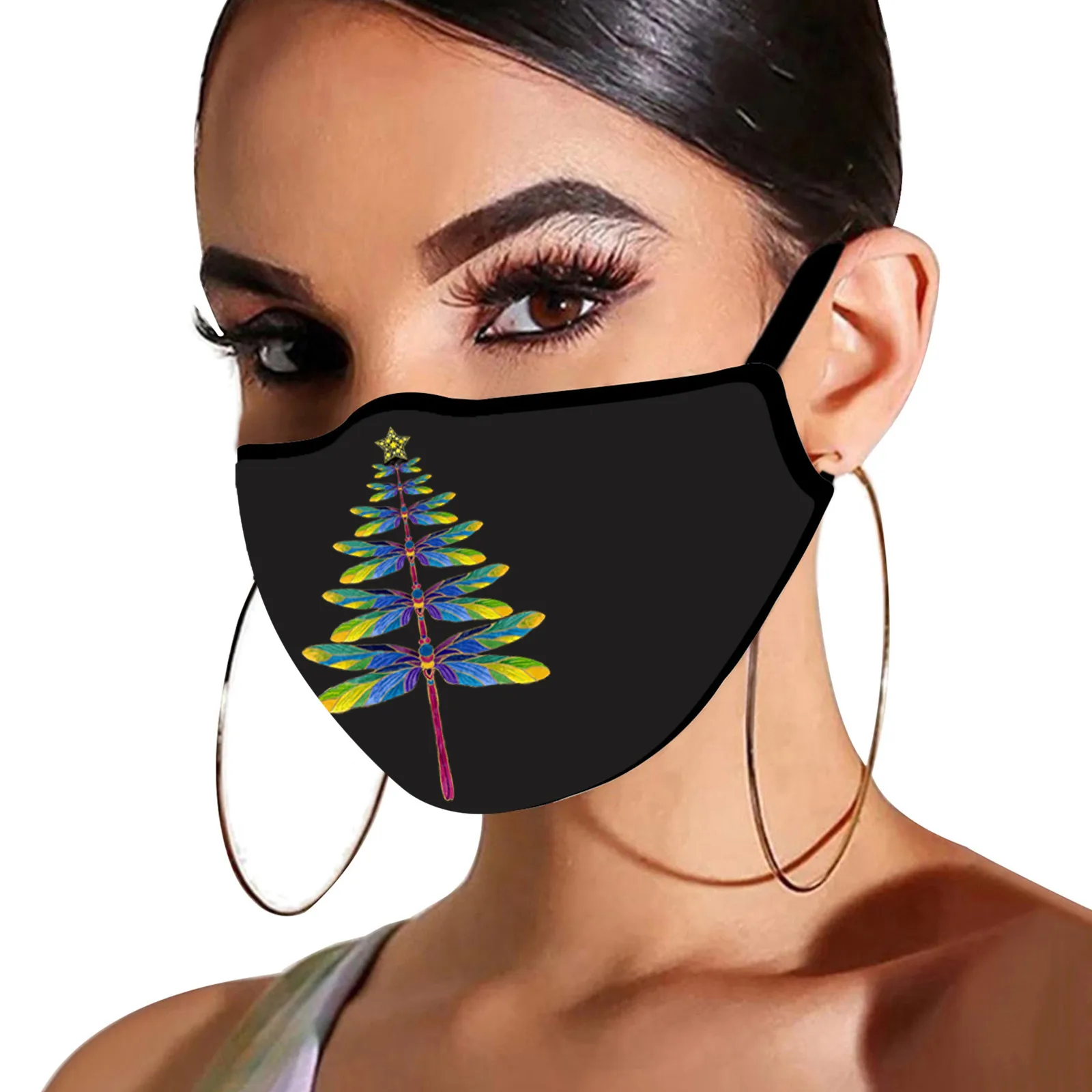 

1pcs Washable And Reusable Face Mask Adjustable Earloop Mouth Mask Breathable Dustproof Mask Suitable For Adult Maschera d5