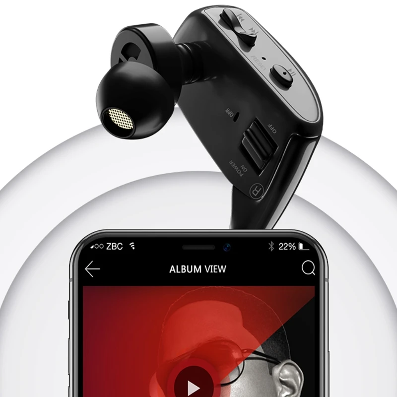 Беспроводные Bluetooth-наушники музыкальный плеер со встроенной памятью 8 ГБ