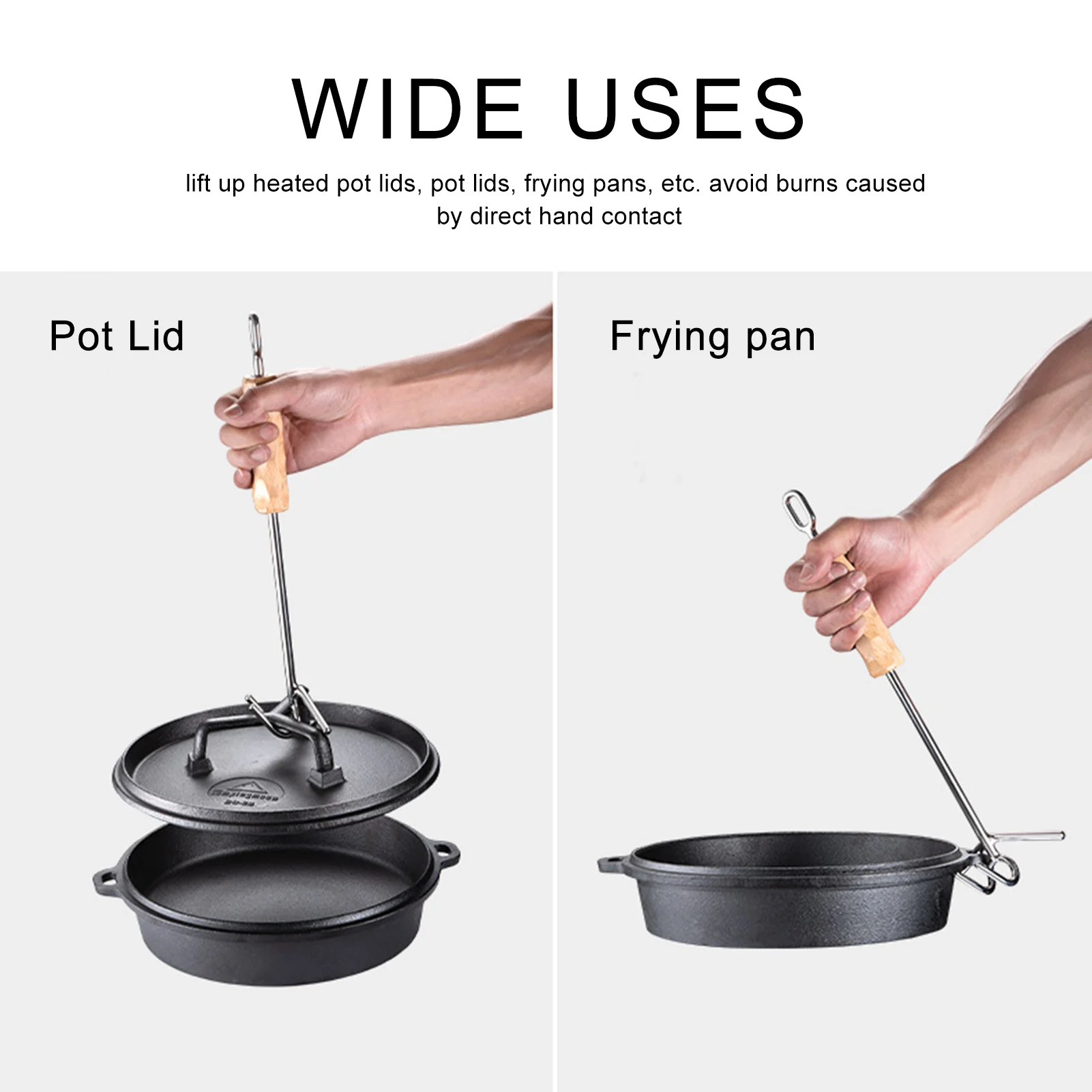 Голландский подъемник крышки духовки из нержавеющей стали двойной крюк