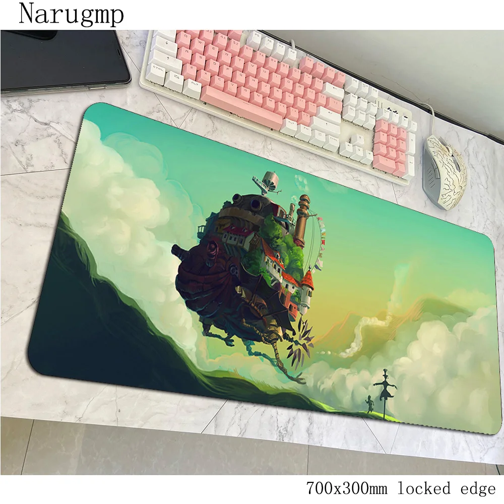 Коврик для мыши Howl's Moving Castle толстый игровой коврик 700x300x3 мм компьютерные