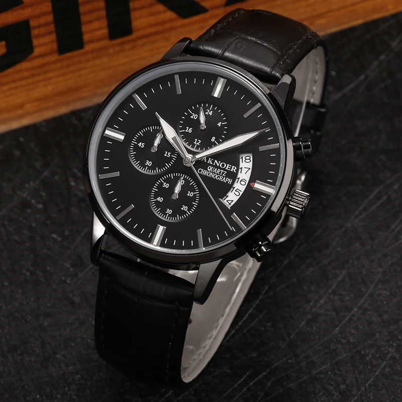 Роскошные Брендовые мужские часы WAKNOER с автоматической датой модные спортивные