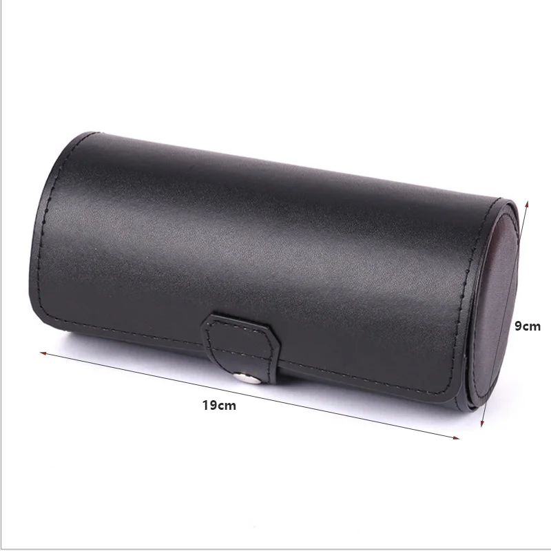 HUNYOO Высококачественная трехпозиционная коробка для часов из полиуретана 3 цвета