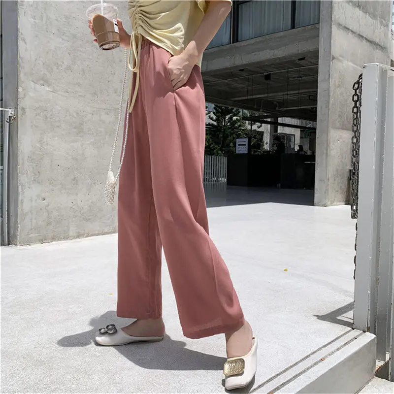 Брюки Alien Kitty Женские однотонные до щиколотки модные шикарные повседневные штаны