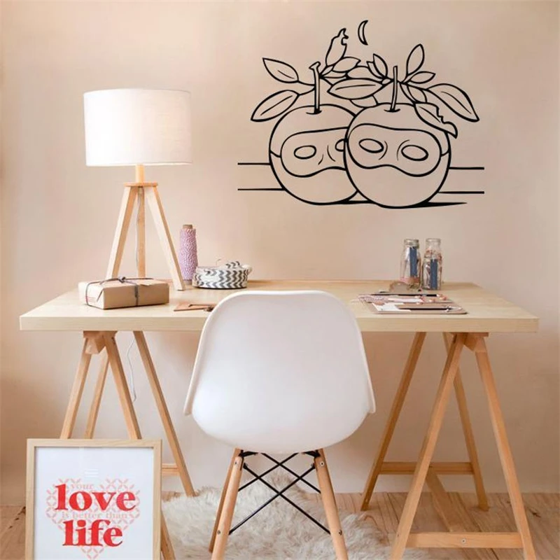 

Настенная Наклейка с изображением Яблоков, жениха, священника, художника, суреалиста, студийный интерьер, водонепроницаемая виниловая накл...