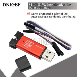 DNIGEF 1 PCS ST-LINK V2 Stlink ST-Link V2 Mini STM8 STM32 Simulator Download Programmer Programming With Cover