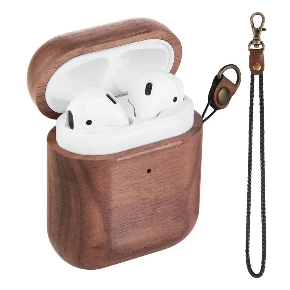 

Case For Airpods 1 2 Gen Wooden Bluetooth Wireless Earphone Cover Airpod1 Airpod2 Funda Para Capa Arpods Etui Air Pods Skin
