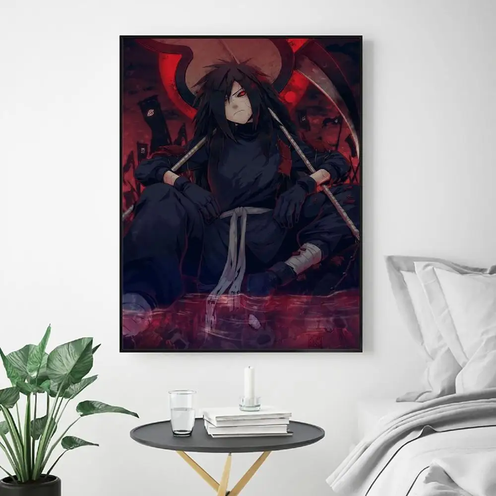 Картина на холсте Madara Uchiha аниме художественные рисунки домашний декор настенный