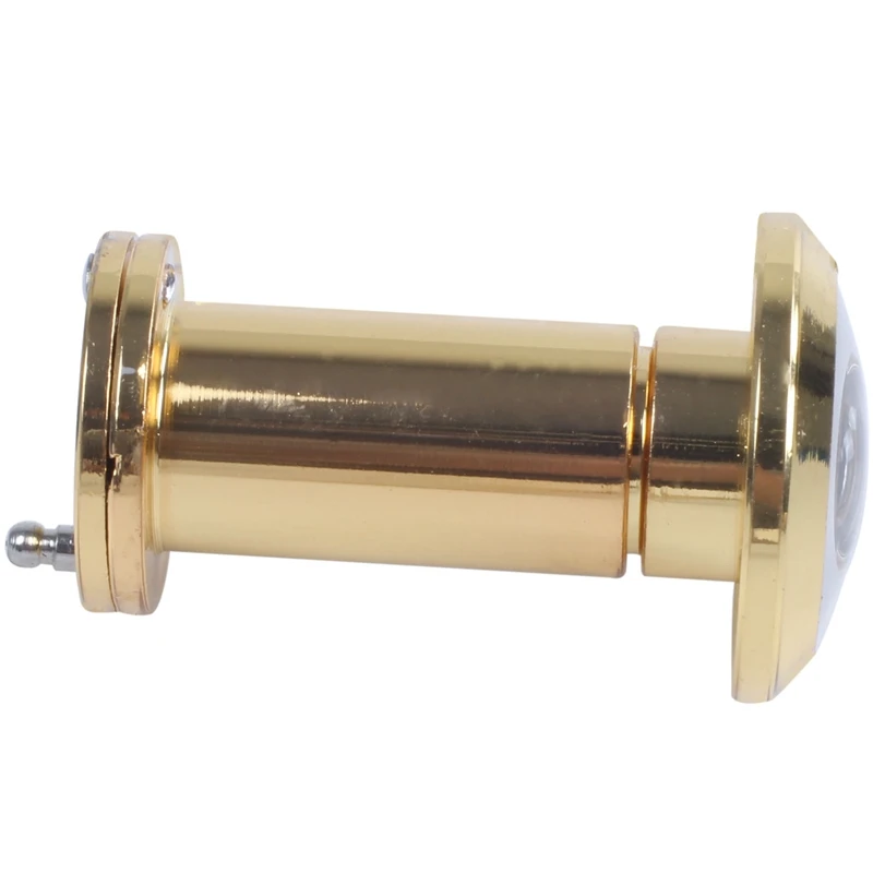 200 Degree Retractable 36-58mm Security Door Viewer Peephole Peep Hole Spyhole + Cover Gold | Обустройство дома