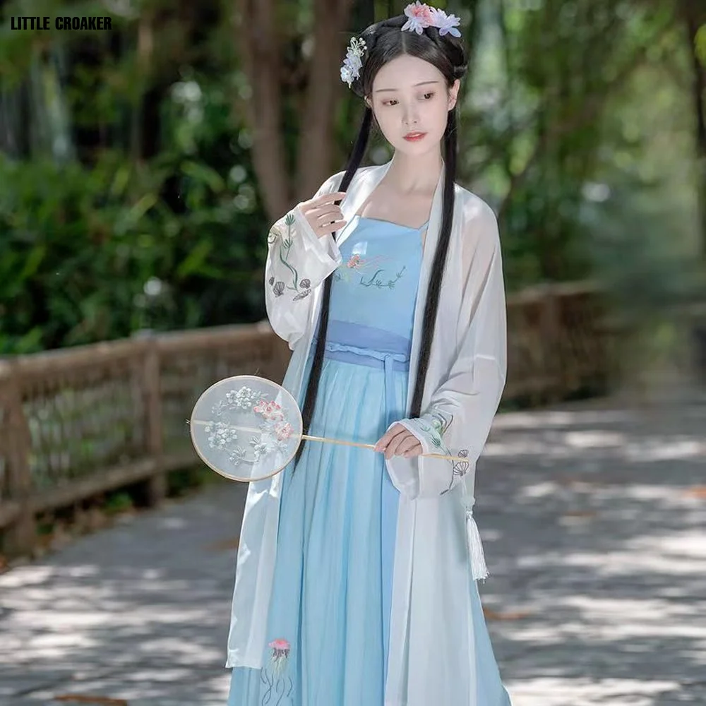 Женское традиционное платье ханьфу в древнем китайском стиле элегантный костюм