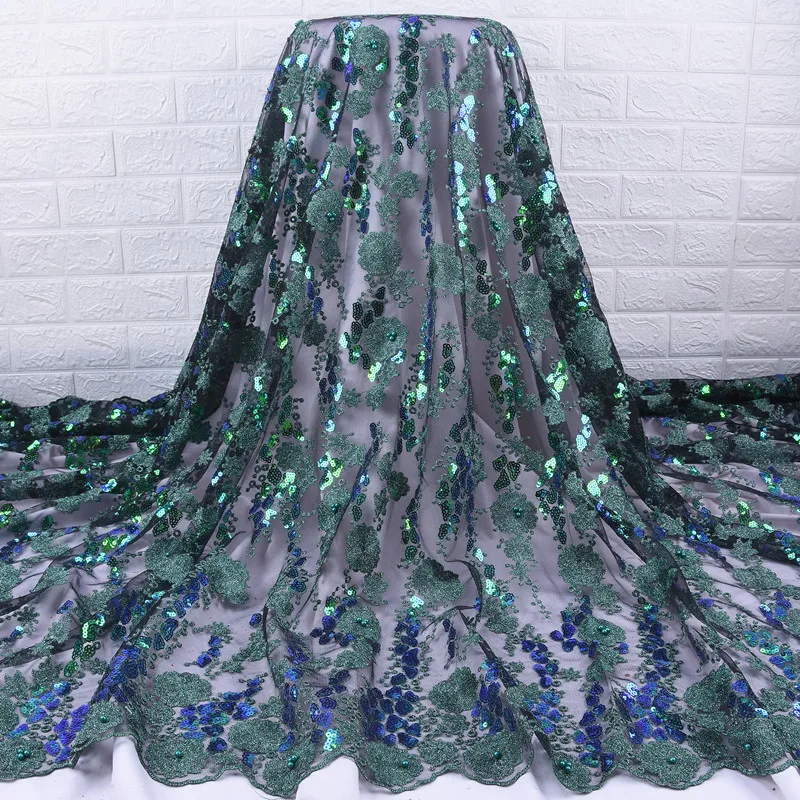 Африканская кружевная ткань новинка 2021 высококачественные блестки тюль кружево