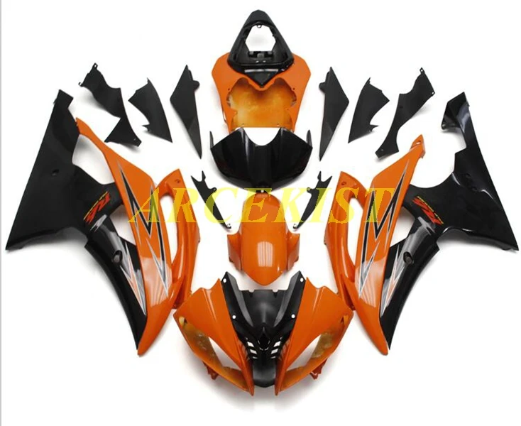 

НОВЫЕ комплекты обтекателей из АБС-пластика, подходят для Yamaha YZF-R6 R6 08 2008 2009 2010 2011 2012 2013 2014 2015 2016, комплект кузова, крутой, оранжевый