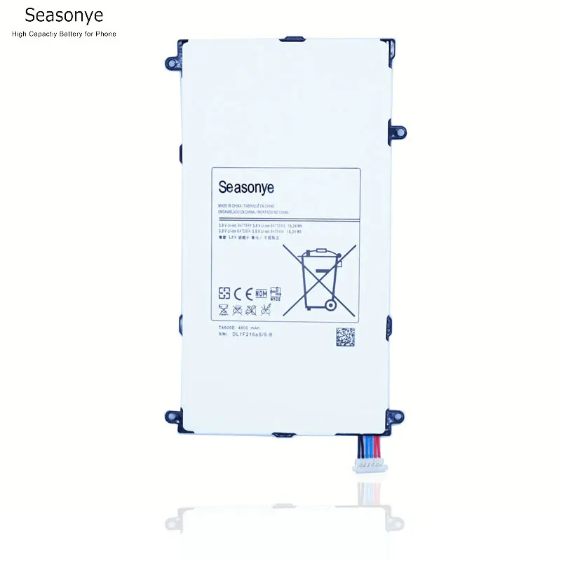 Сменный аккумулятор Seasonye T4800E Tab 4800 мА · ч для Samsung Galaxy Tablet Pro 8 4 дюйма T320 T321 T325 SM-T320
