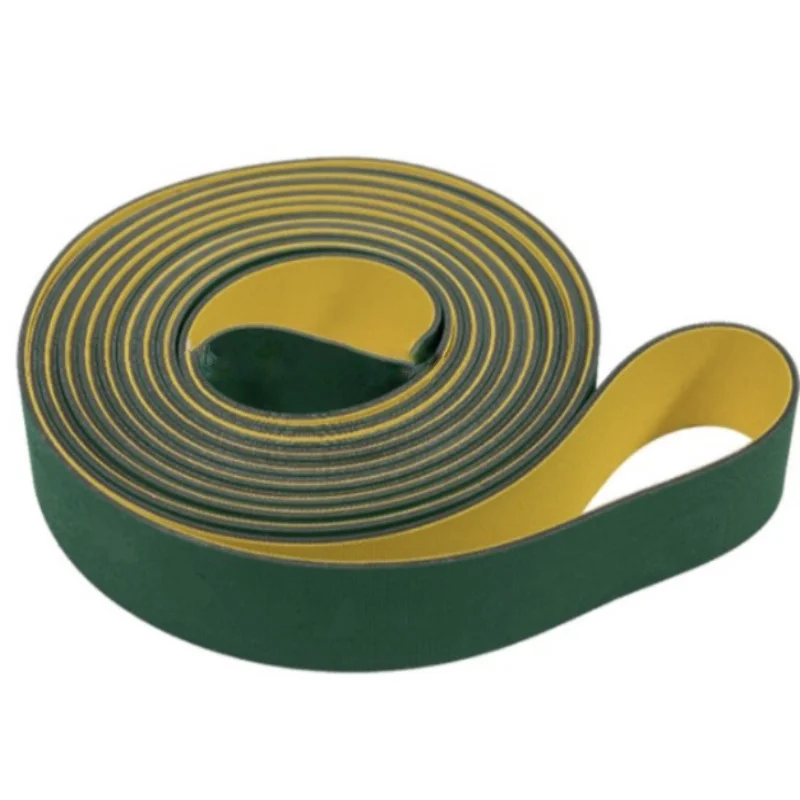 

Perimeter:860x15x2mm-900x15x2mm Yellow Green Nylon Base Band High Speed Drive Conveyor Flat Belt