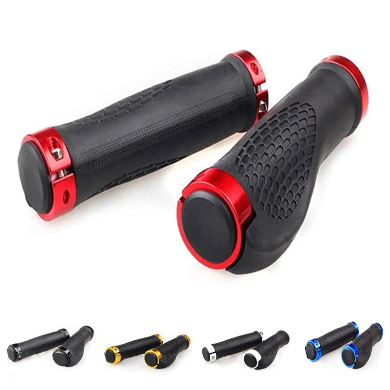 

New Ergonomic MTB Road Bicycle Grips Cycling Skid-Proof Grips Anti-Skid Rubber Mountain Bike Lock On Bicycle Handlebars PUZ777