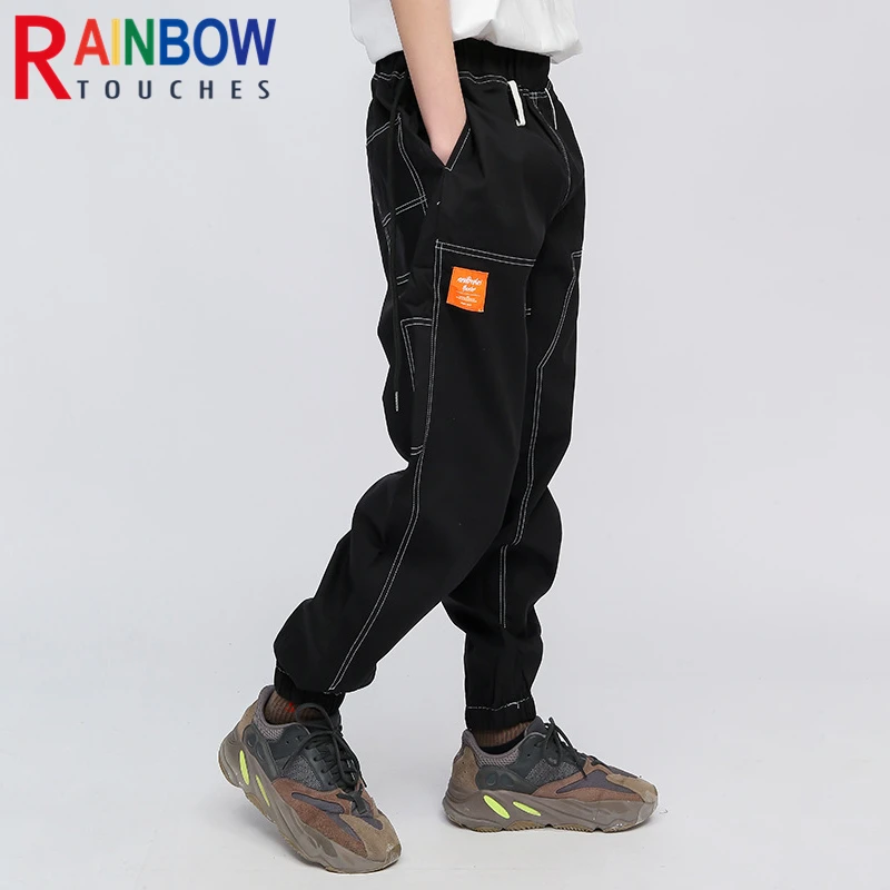 

Модные Классические Брендовые мужские брюки-карго Rainbowtouches, однотонные брюки, свободные стильные комбинезоны с завязками, превосходное кач...