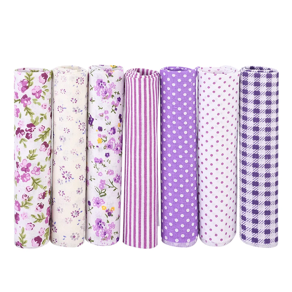 7 шт./компл. 100% хлопчатобумажная ткань с цветочным узором батики Ткань для шитья