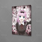 Настенная Картина на холсте с изображением милой девочки из розовых волос, домашний декор, картина Hd Аниме, японские принты, современный плакат для спальни, модульная рамка