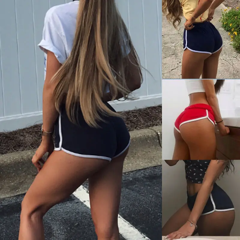 Модный женский из смеси хлопка летние короткие брюки шорты контраст привязки