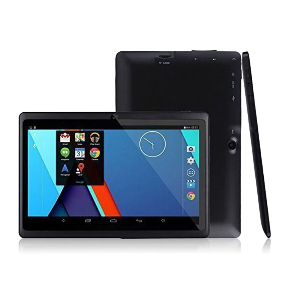 Планшет 7 дюймов Android TFT дисплей HD 1080P 1024x600 четырехъядерный детский подарок планшет Bluetooth Wifi 512MB+ 8GB игры планшеты с двойной камерой