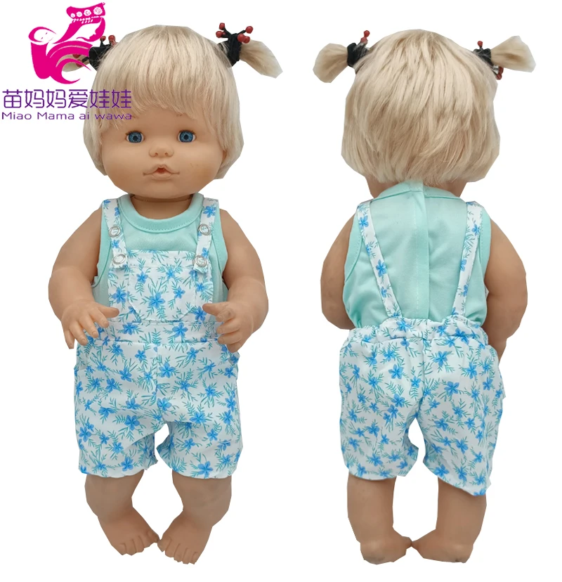 

Кукольная одежда Nenuco 40 см, летняя синяя рубашка, брюки с ремешком, одежда Ropa Y Su Hermanita 43 см, Одежда для кукол