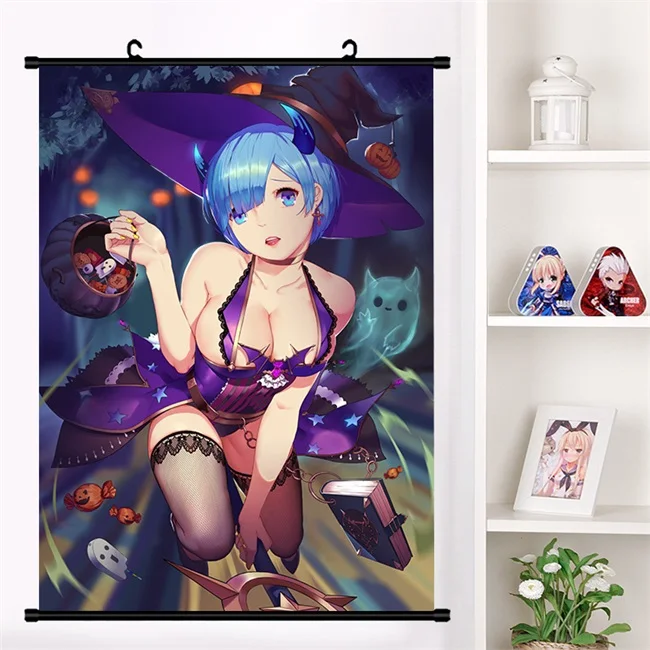 U Аниме Re: zero kara hajimeru isekai seikatsu Beatrice Emilia настенный плакат коллекция домашнего декора - Цвет: U
