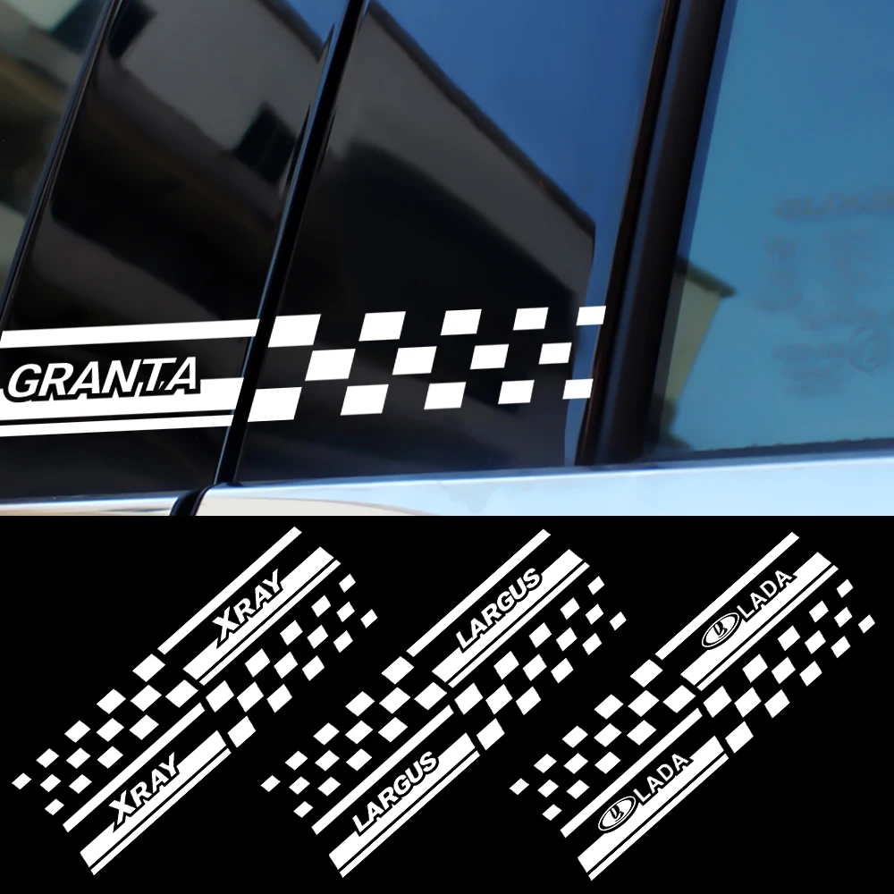 2 шт. 20*3 см стайлинга автомобилей окна автомобиля B Столбы отражающий винил ПВХ DIY