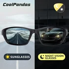Солнцезащитные очки Мужские фотохромные поляризационные для вождения, спорта на открытом воздухе, рыбалки, дневного и ночного видения, 2021