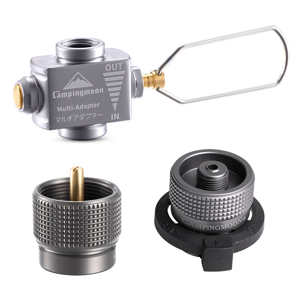 

Campingmoon Gas Stove Adapter Gas Saver Plus with Butane Adapter Gas Adapter Camping Stove Refill Adapter for Camping Hiking