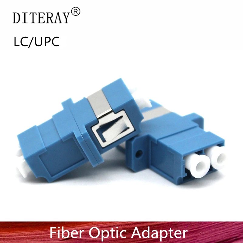 

25/50/100/200PCS LC-LC DX SM Fiber Adapter Connector Duplex LC UPC Flange Connector FTTH Fiber Optic Adapter