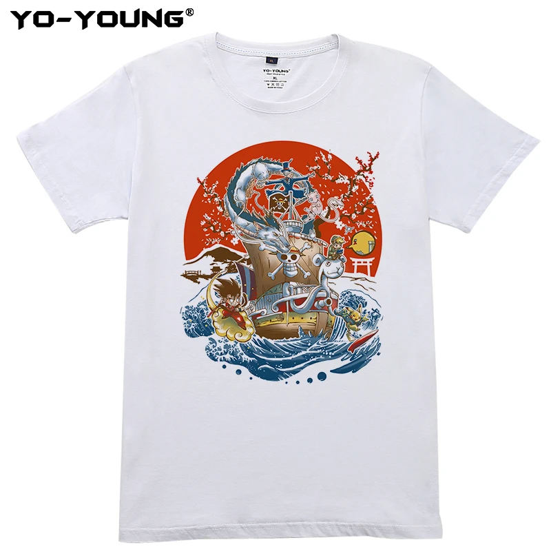 Футболка унисекс в стиле японского мира летние футболки из 100% хлопка с принтом